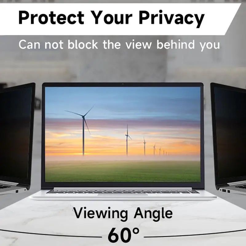 

Laptop Privacy Screen Privacy Filter Screen Protector Removable Security Shield For Computer Monitor And Laptop Anti-Scratch