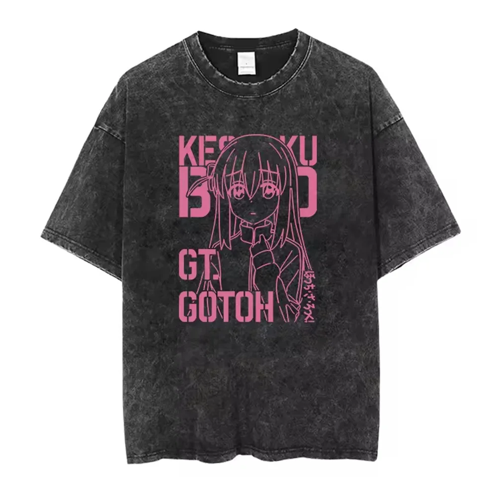 Bocchi the Rock Manga Ryo Top Tees Cotton High Quality men Comfortable Gothic kawaii Pop Culture tshirt Digital graphic Trendy