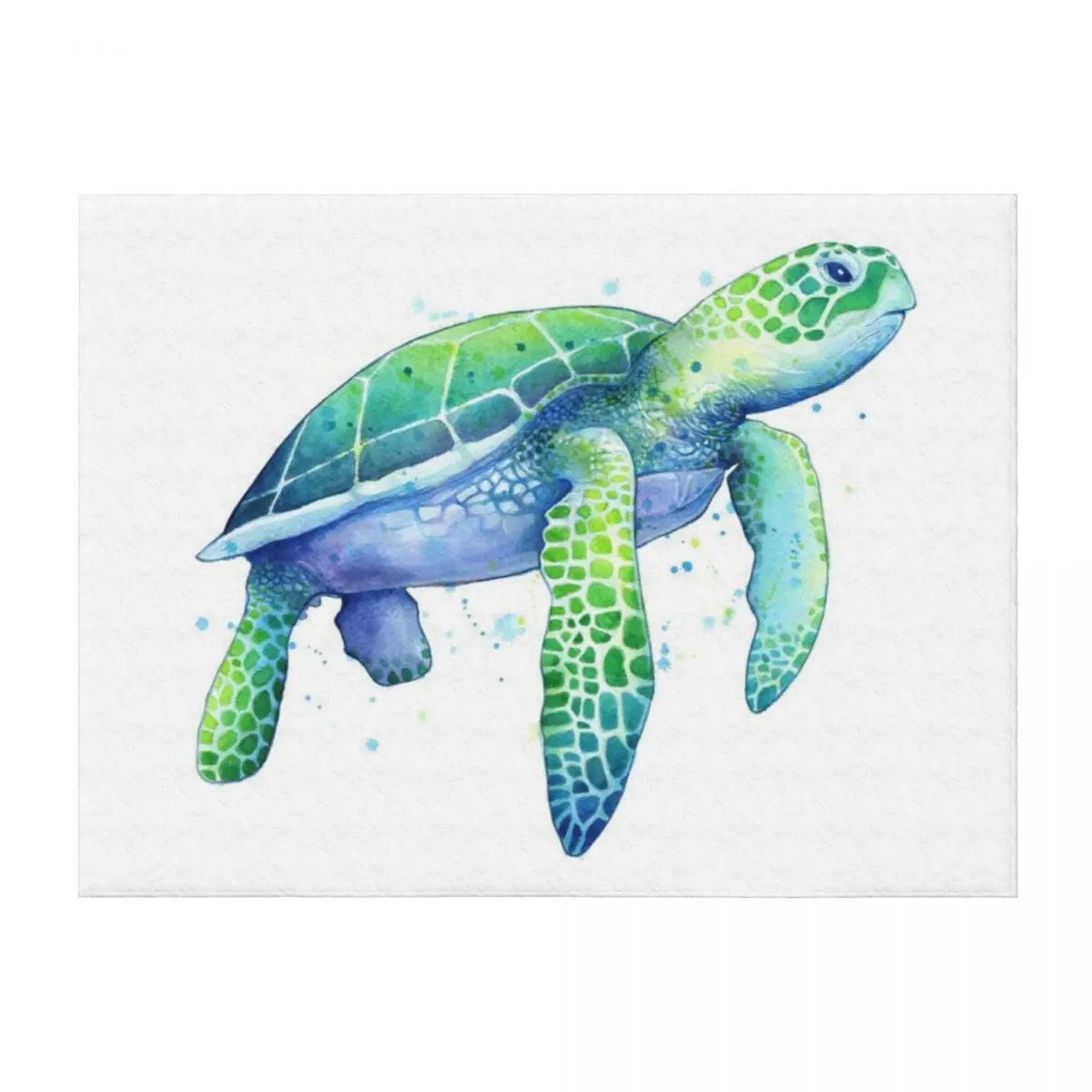 

Green Sea Turtle Throw Blanket Moving Luxury Brand Soft Thermal Blankets