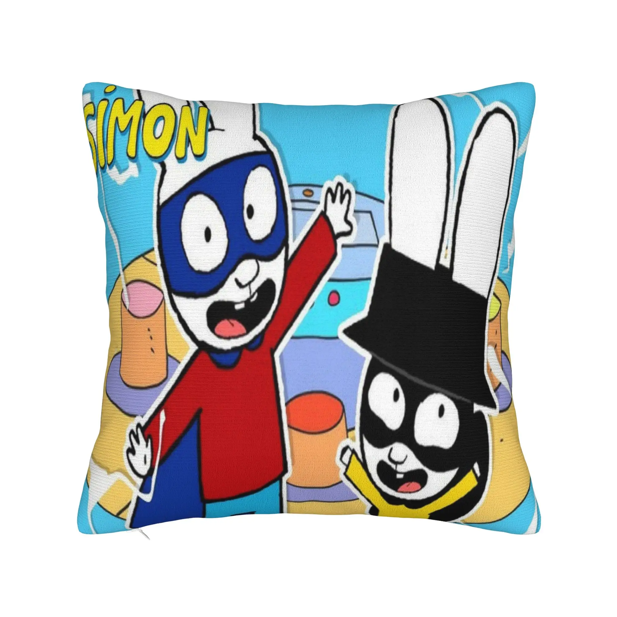 Simon Super Rabbit Pillowcase Merch Printed Cushion Cover  Throw Pillow Cover Home Decoration Zipper Multi Size