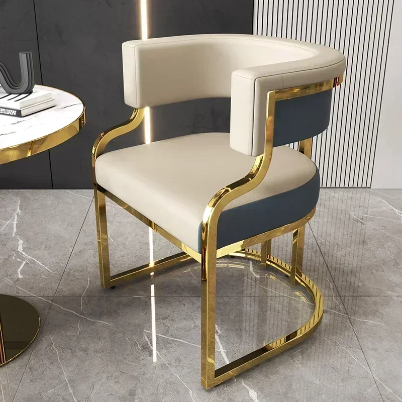 Hotel Makeup Chair Metal Floor Aesthetic Nordic Garden Chairs Accent Reading Dining Room Furniture