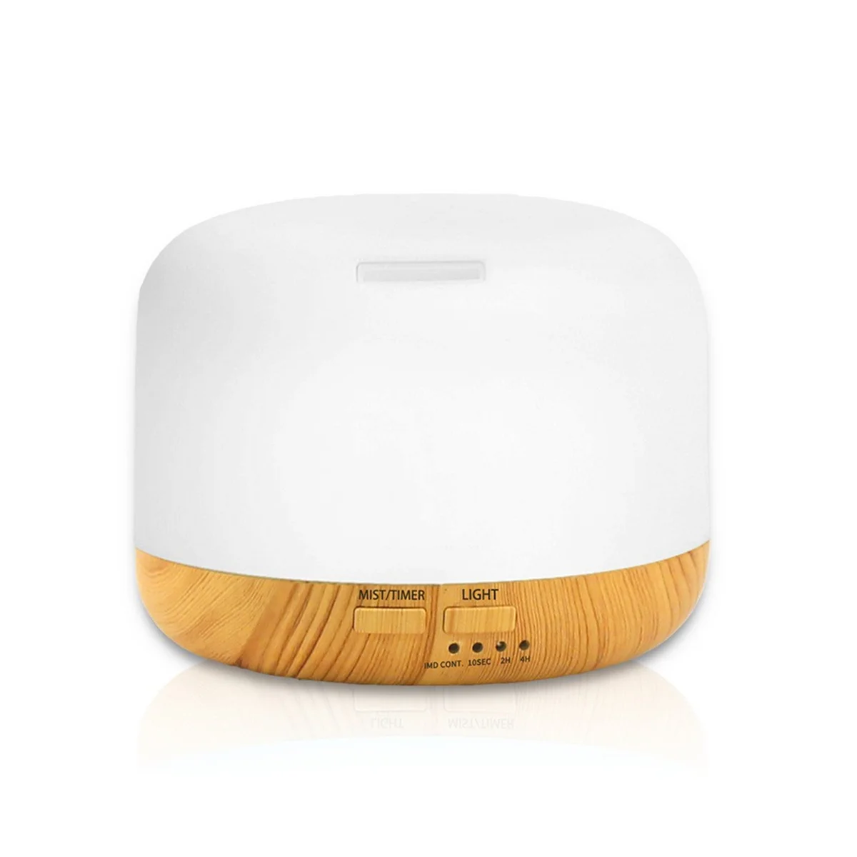 جهاز تنقية الهواء بالموجات فوق الصوتية مع مصباح LED ، الضوء الأصفر ، الناشر الضروري النفط ، تنقية المنزل ، صانع ضباب أنيون ، الولايات المتحدة التوصيل ، 500 مللي