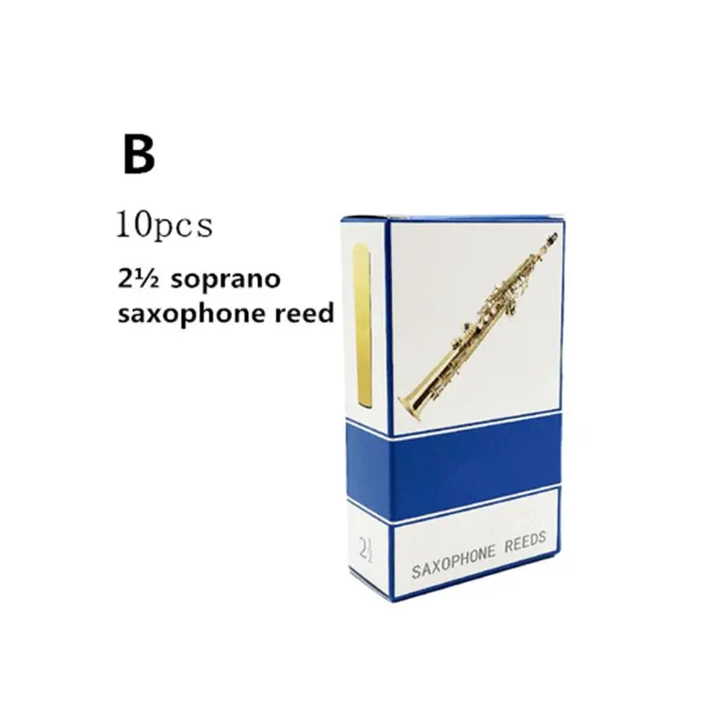 10pcs/set Alto/Soprano/Tenor Saxophone Reeds Strength 2.5  Clarinet Reed