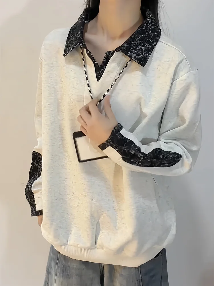 

Мужская толстовка American Style с V-образным вырезом на флисовой подкладке, утепленная, осенне-зимняя, модная, для ношения под одеждой, плотная куртка