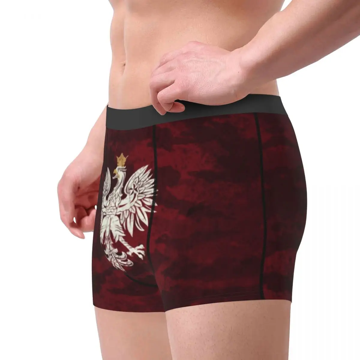 Poland Vintage Coat Of Arms Underwear Men Breathbale Polska Polish Eagle Boxer Briefs Shorts Panties Soft Underpants For Homme