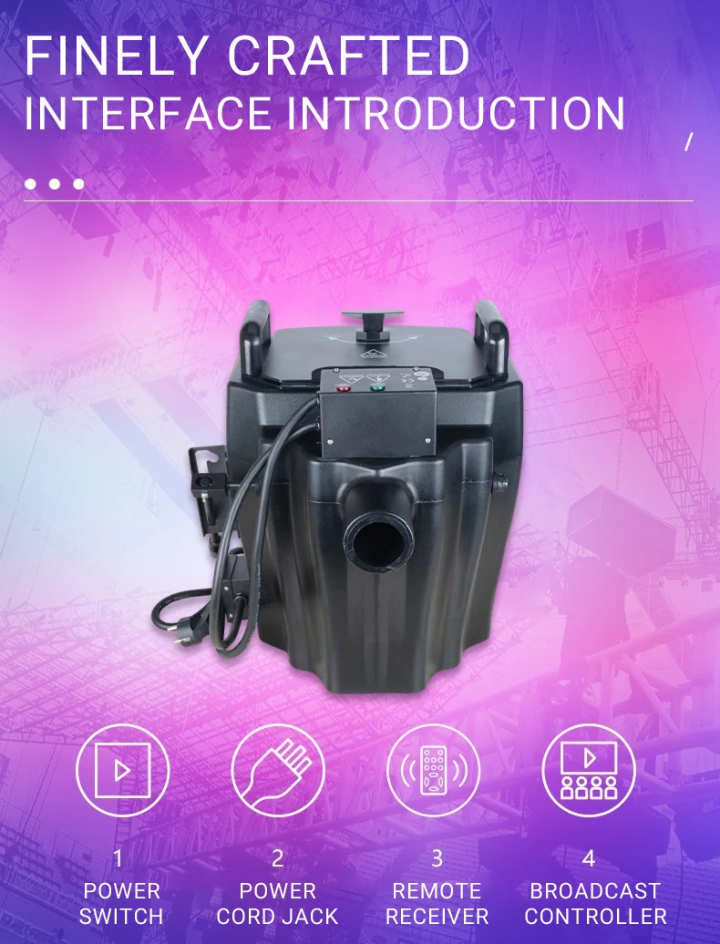 Professional 3500W Dry Ice Maker for Stage/Bar, 50KG/H High Capacity, CE Certified Fog Machine for Wedding DJ Events