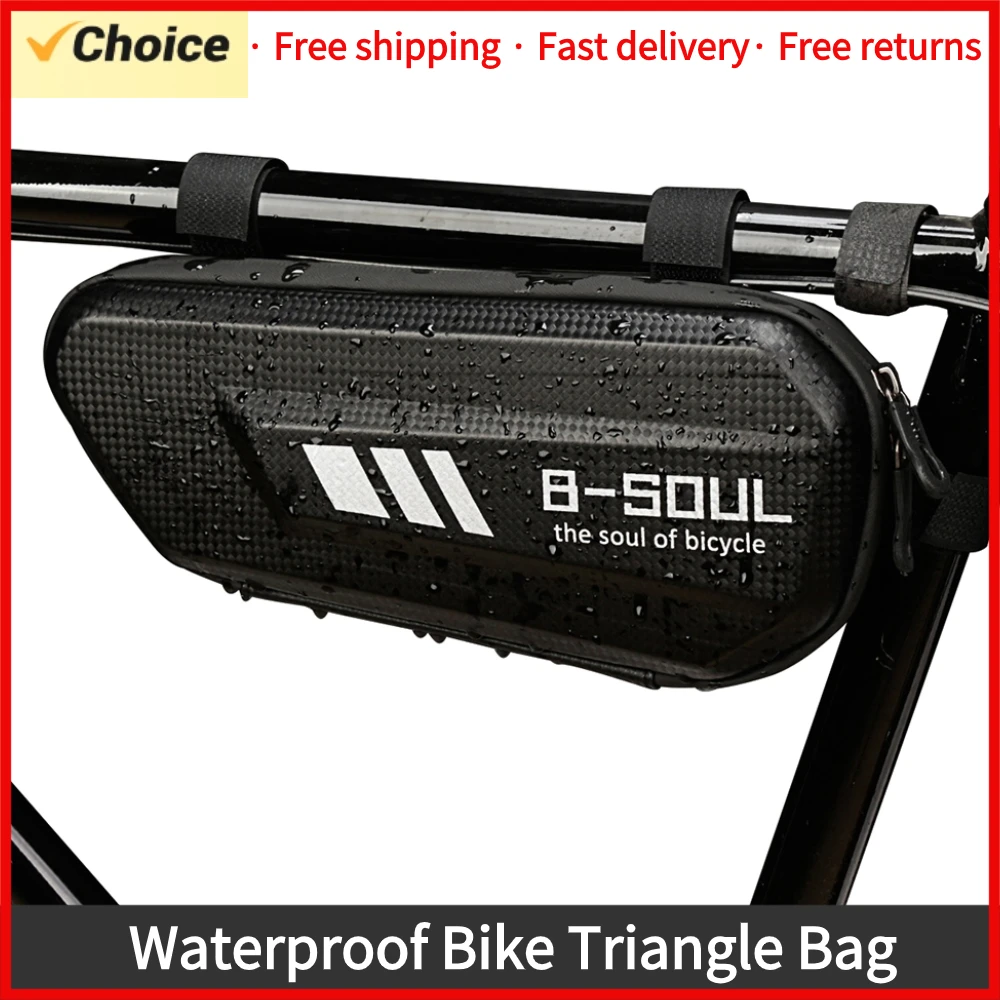 Waterproof Bike Triangle Bag Hard Shell Bicycle Tube Frame Bag MTB Road Cycling Pannier Pouch Bag Bicycle tube Bag