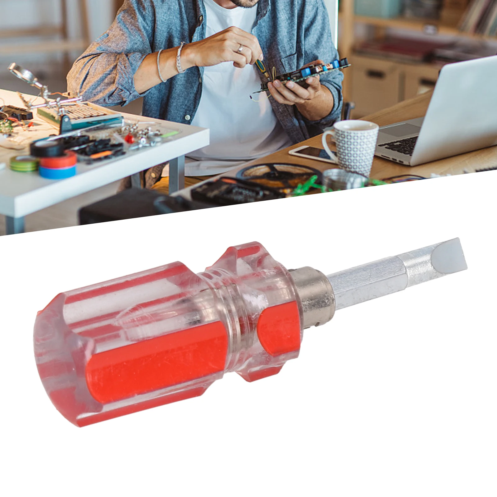 1pc Mini Screwdriver Multifunctional Portable Short Handle Hand Tool For Car Repair Tools Accessories