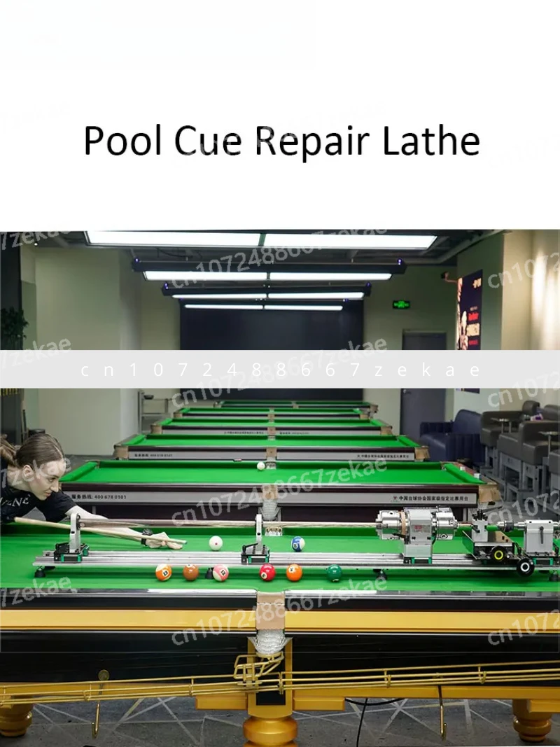Brushless Motor FS-7075C Variable Speed Upgraded Billiard Cue Snooker & Pool Cue Repairing Lathe Machine for Workshop Popular