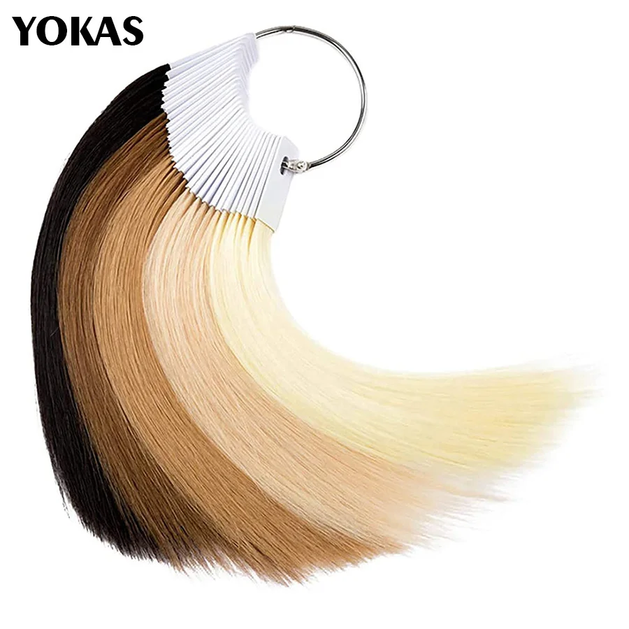 

Human Hair Extensions Colour Rings Swatches For Hairdresser Salon Tool Hair Dyeing Sample Chart Ring Real Human Hair Color Rings