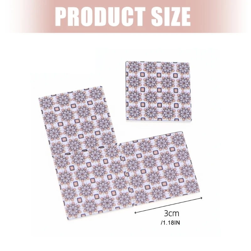 Baldosas suelo madera Natural para casa muñecas y escena modelo, decoración artesanal, modelo proyecto, baldosas