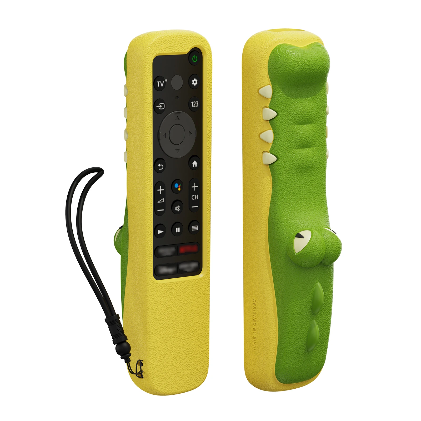 Silikonowe etui na pilota Sony TV X90L RMF-TX910U TX900C TX800C TX811D Cartoon Crocodile etui ochronne etui ekologiczne