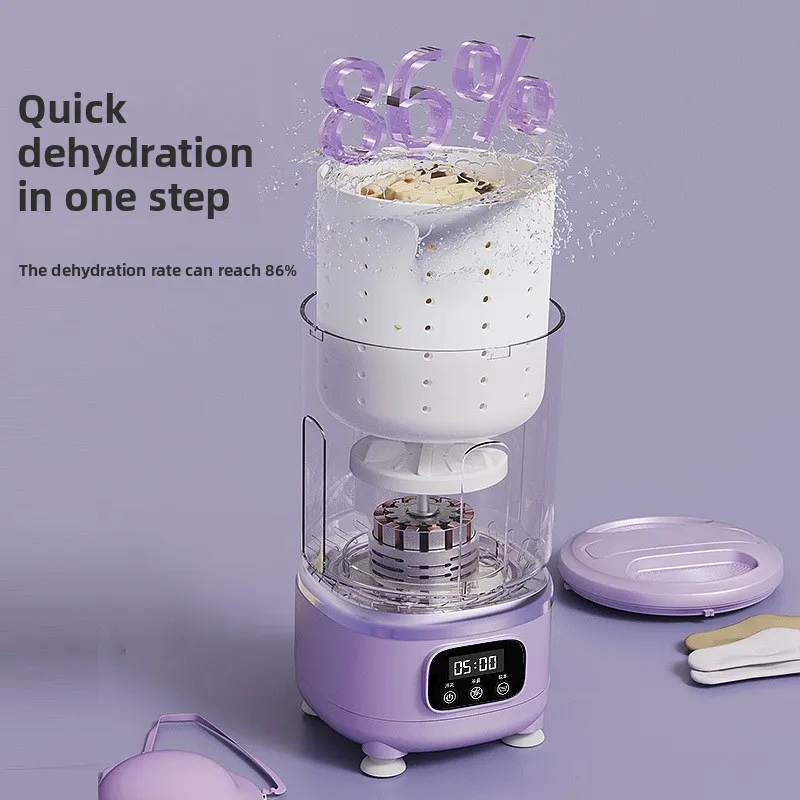 New All-In-One Wireless Mini USB Plastic Underwear Socks Washing Machine Portable Household Small Washing Cup
