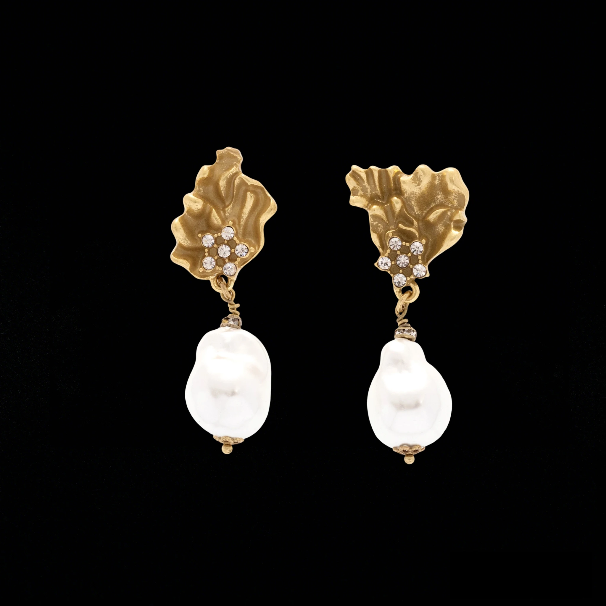 Pearl Earrings 925 Silver Needle Leaf Stud Copper Alloy Dangle High Color Pendant Jewelry Birthday Christmas Gifts for Women
