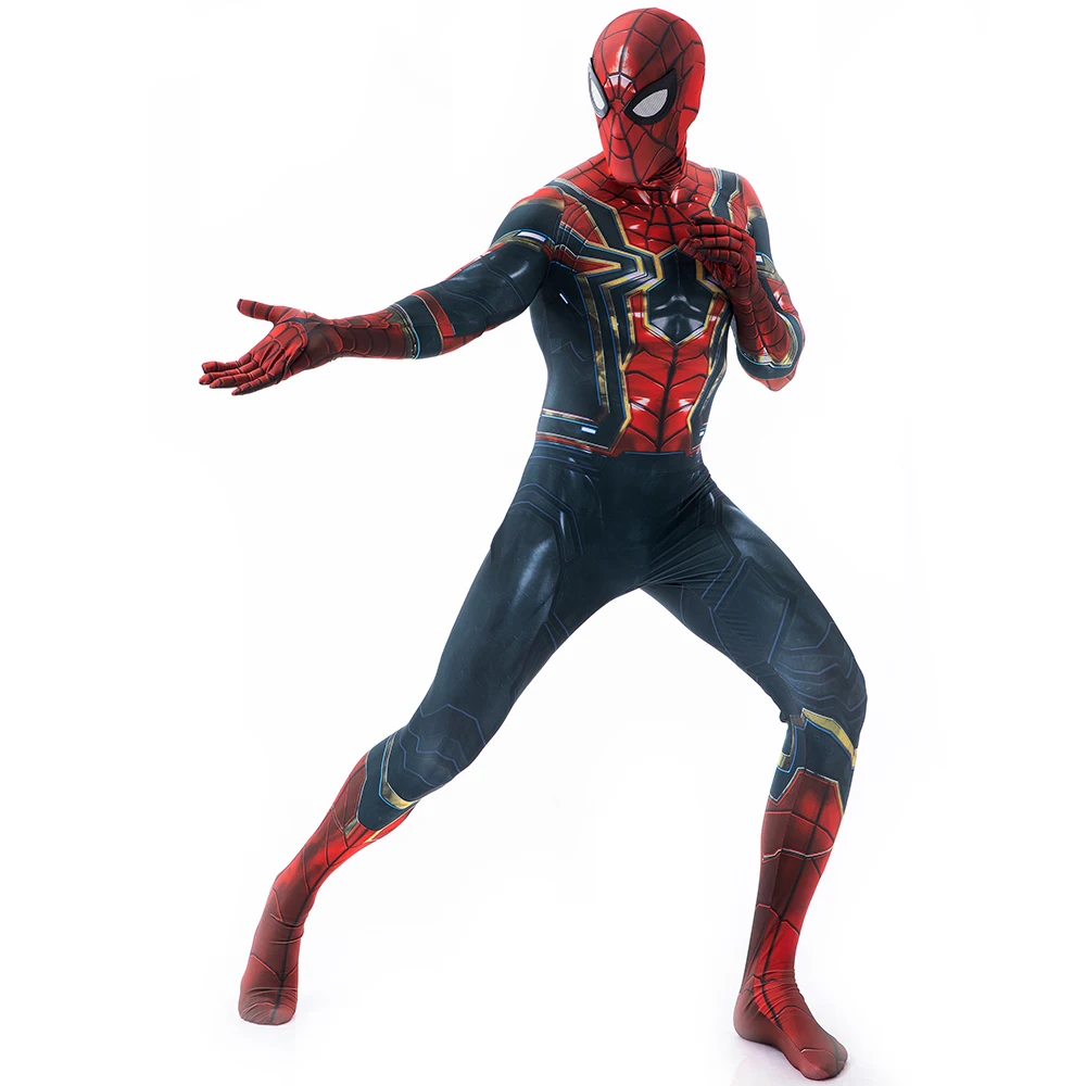 Geen Weg Naar Huis Ijzer Spiderman Kostuum Cosplay 3d Gedrukt Spandex Ijzeren Spin Zentai Bodysuits Halloween Kostuum Superheld Cosplay