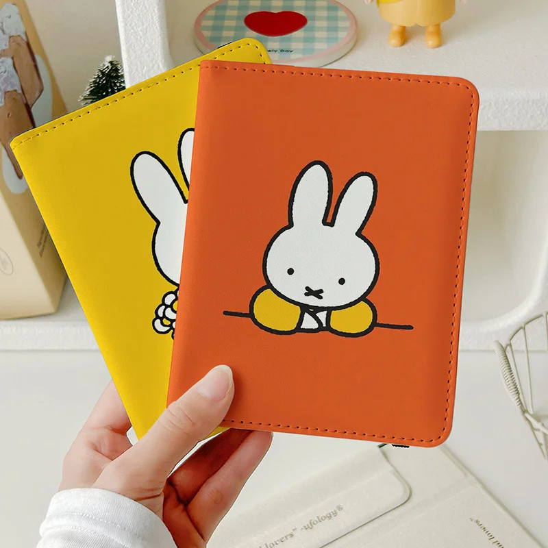Kawaii Miffy ID Card Passport Wallet Cartoon Anime Portable Student Card Work ID Multi Functional Card Storage Bag Gift for Girl view 4