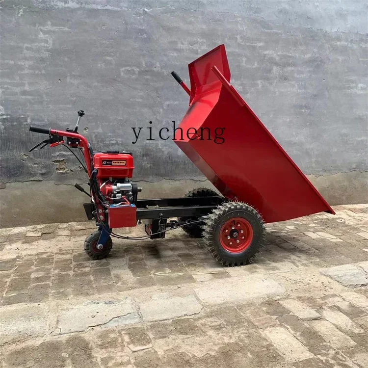 TQH hand-pushed gray bucket car Orchard breeding factory construction site brick dump truck factory direct sales