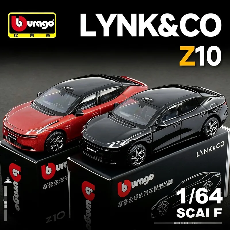 

Bburago 1:64 LYNK & CO Z10 Coupe, модель спортивного автомобиля из сплава, литой под давлением металл, новая энергетическая модель автомобиля, коллекция моделирования, подарок для детей