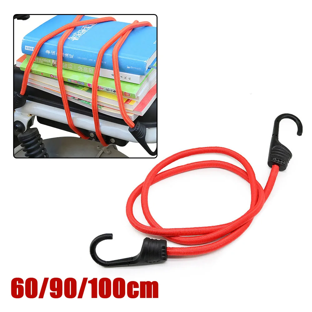 Motorbike Cargo Fixing Belt Motorcycle Elastic Luggage Rack With Hooks Adjustable Lashing Elastic Luggage Rope Bike Accessories