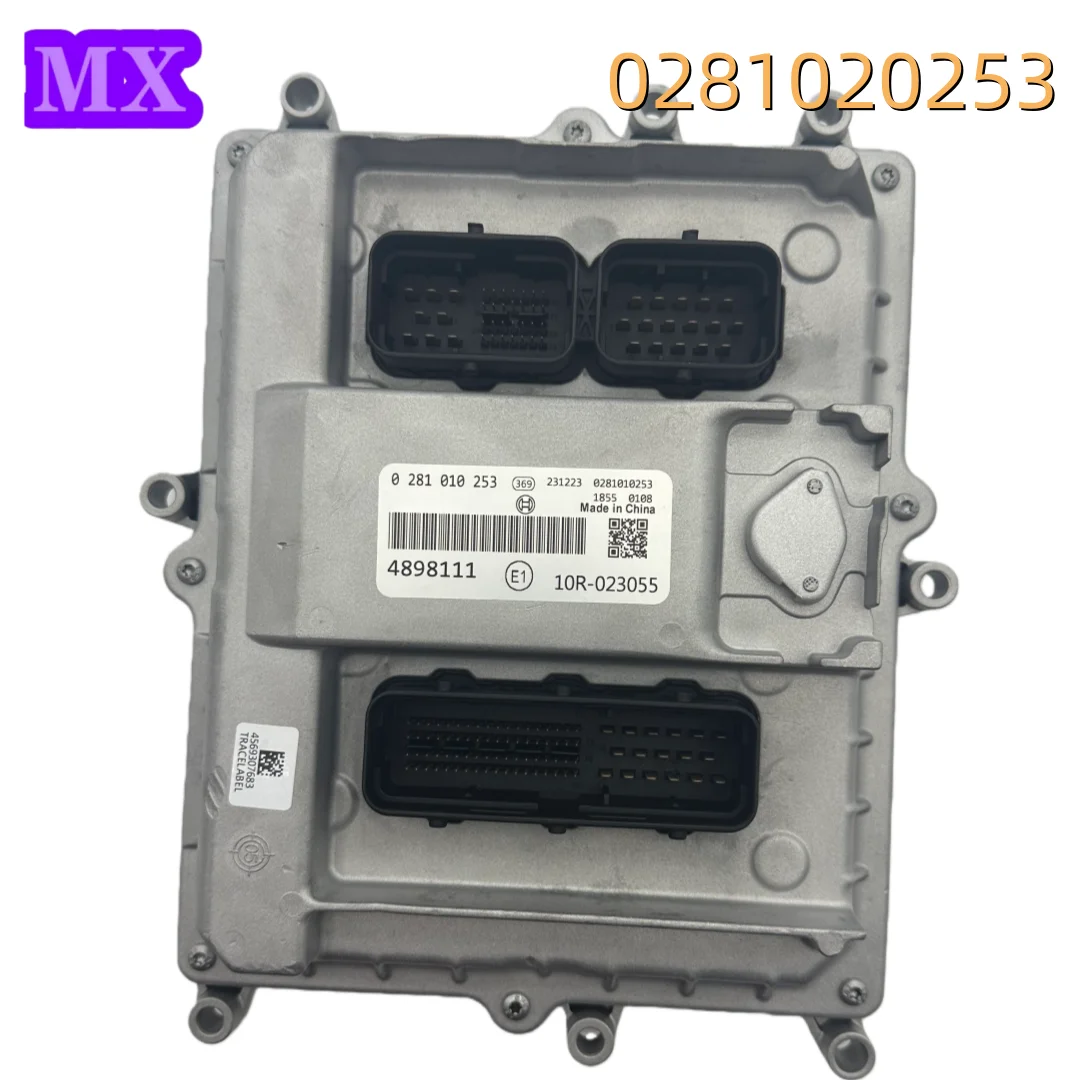 0281010253 4898111 New ECU ECM For Cummins Electronic Control Module Engine, with Program, One Year Quality Guarantee