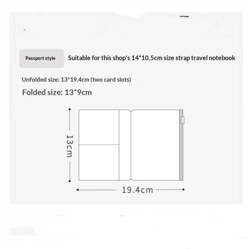 PVC-Reißverschlusstasche für Midori Travelers Notebook Journal Planner Zubehör Kartenhalter Aufbewahrung Standard/Tasche/Reisepass – Detail 10