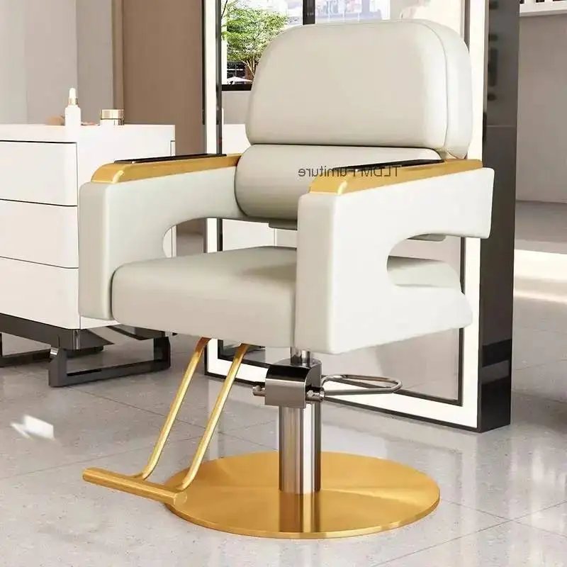 Kosmetyczny Professional Barber Chair Modern Nordic Taboret Creative Storage Chairs Aesthetic Elegant Mdoern Salon Furniture
