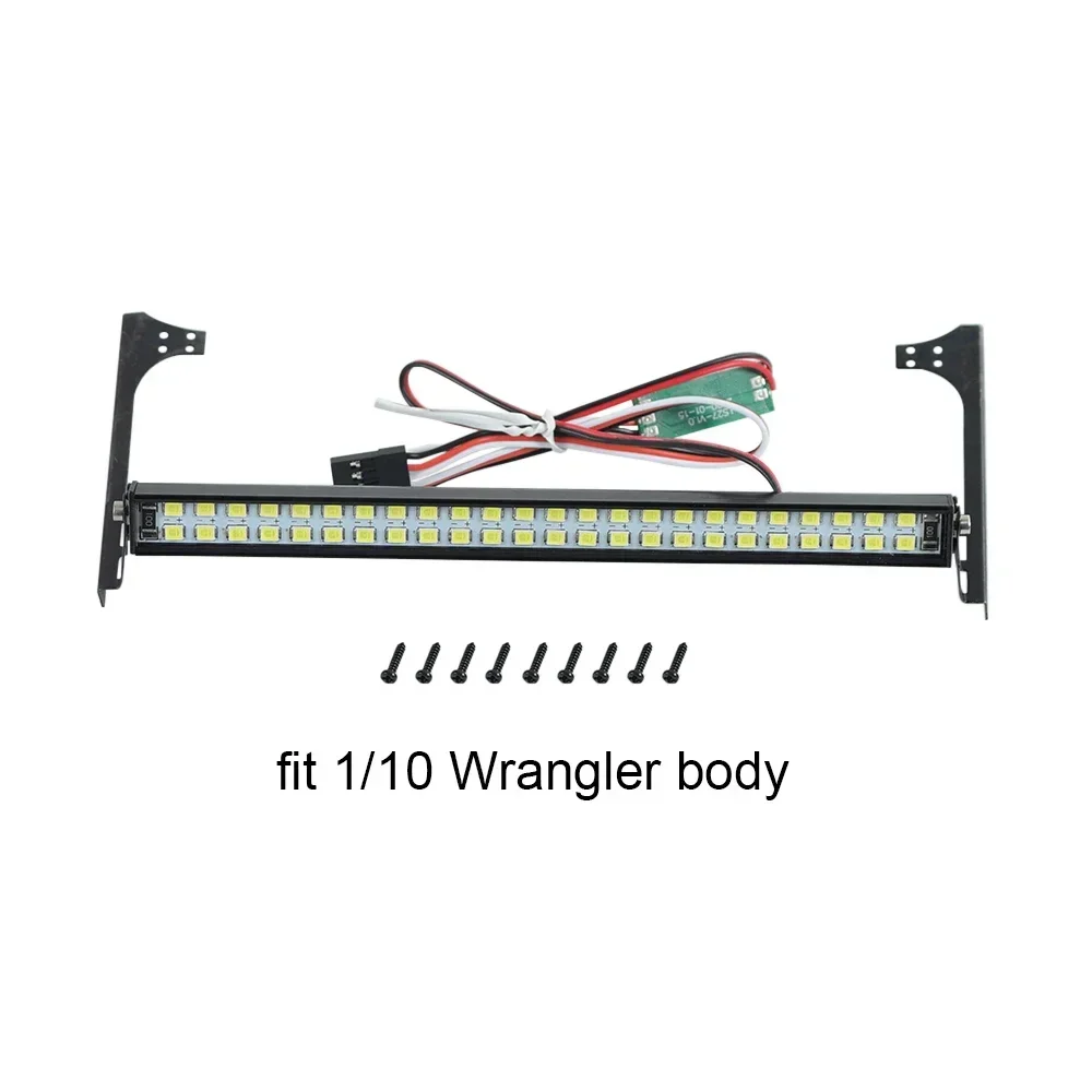 Barre lumineuse LED étanche Super brillante pour voiture sur chenilles RC universelle adaptée pour Axial TRX4 TRX6 D90 avec contrôle CH3