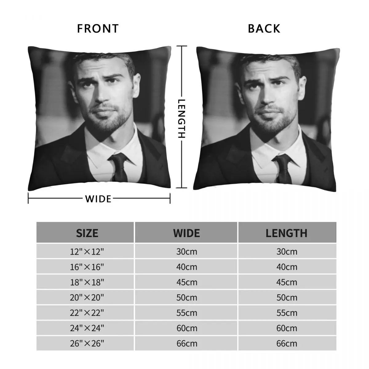 Theo James Square Pillowcase Polyester Linen Velvet Pattern Zip Decor Pillow Case Home Cushion Cover 18