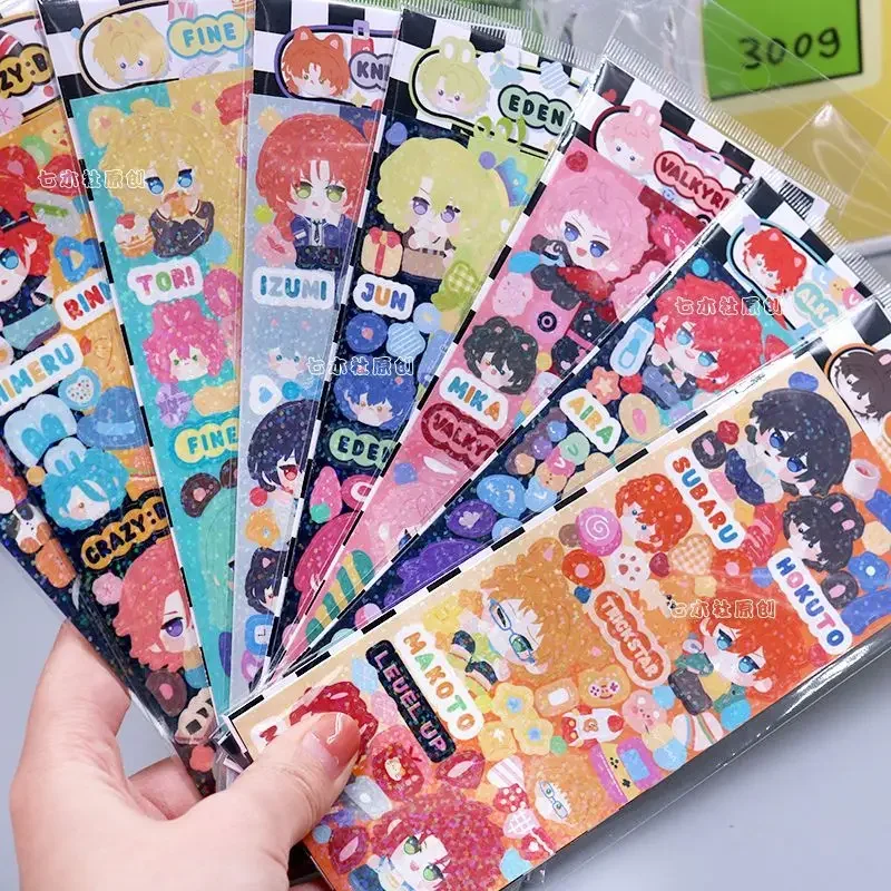 Ensemble Stars Hand Account Gudetama Sticker Knights Alkaloid Eden Fine Trickstar Print Gooka Sticker Stationery School Supplies