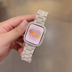 Y2K Starlight Acrylic Strap + Case For Apple Watch Band Ultra2 49 45 44 41 40 40 Correa Cute Band For Iwatch Series 9 8 SE 7 6 5