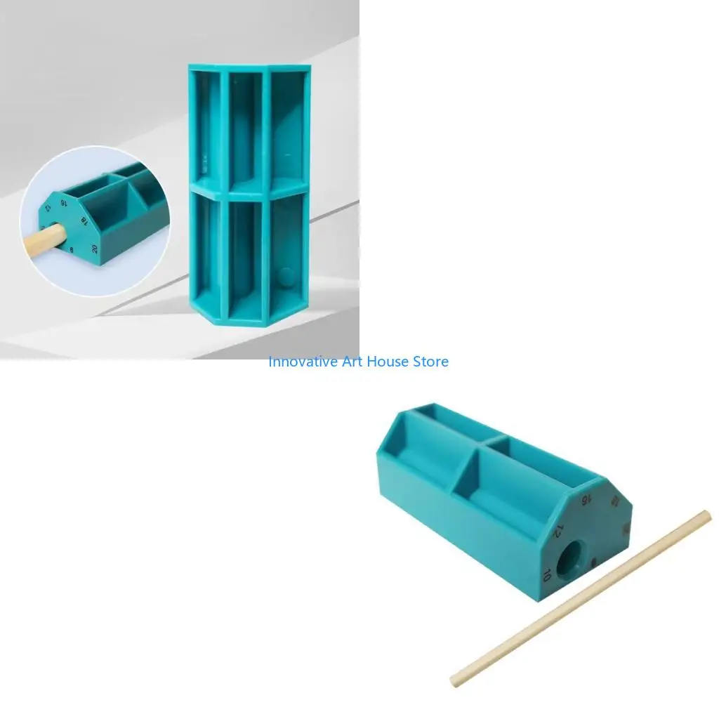E1PC Professional Layout Tool Parallel Scriber for Woodworking MultiSpacing Option Durability ABS Construction with Pencil