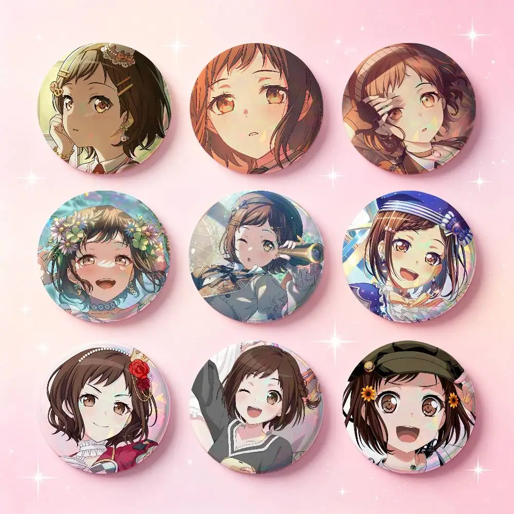 Hazawa Tsugumi BanG Dream Anime Badges 25 32 44 58 75 Mm Round Cosplay Pin Bag Decor Fans Collect Friends Gifts Brooch Souvenir