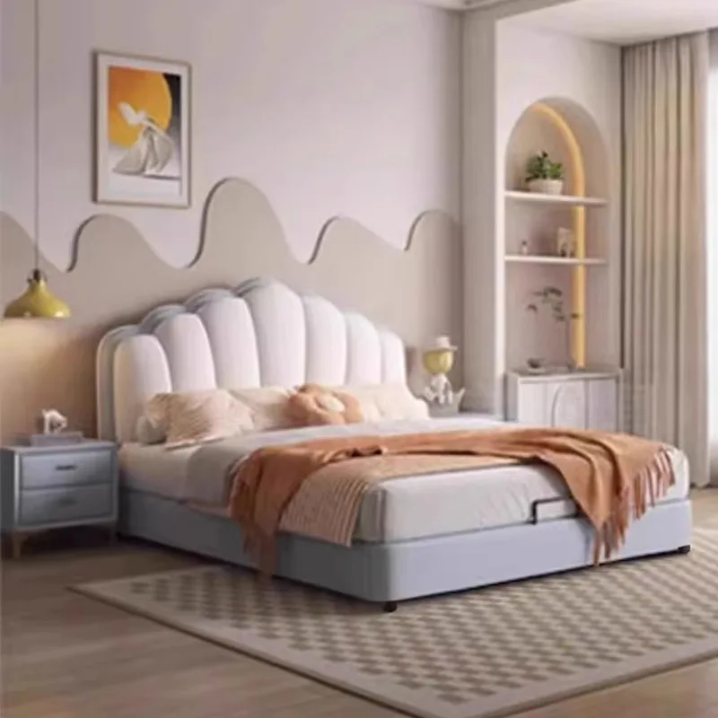 

Waterproof Girls Adult Double Bed Large Luxury Storage Living Room Double Bed Full Size Frames Camas De Casal Home Furniture