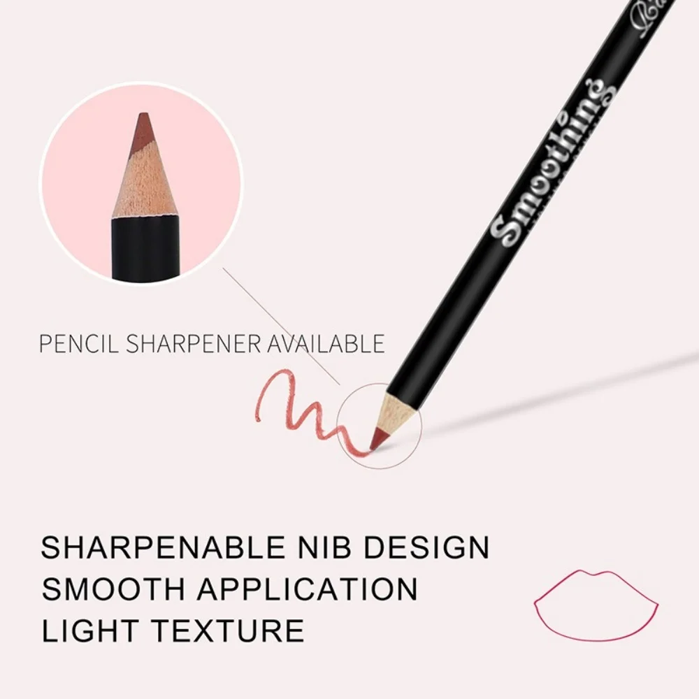 12 Colors Lip Liner Pencil Matte Waterproof Long Lasting Lip Contour Pen Matching Matte Lip Gloss Kit Valentine Beauty Gift
