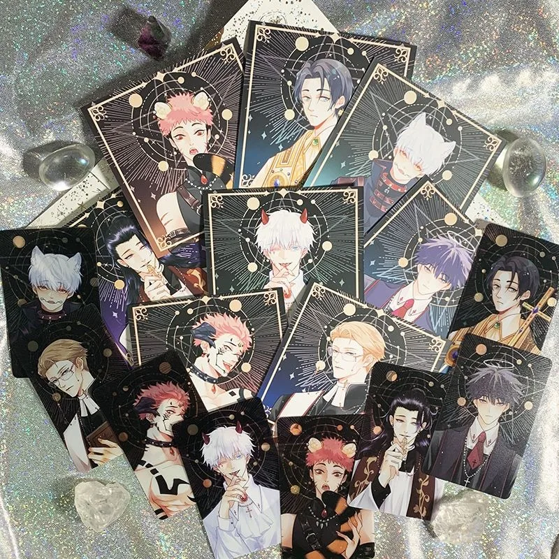 Jujutsu Kaisen Satoru Gojo Fushiguro Megumi Nanami Kento Collection Cards Anime Peripherals Cute Kawai Postcards Bookmarks Goods