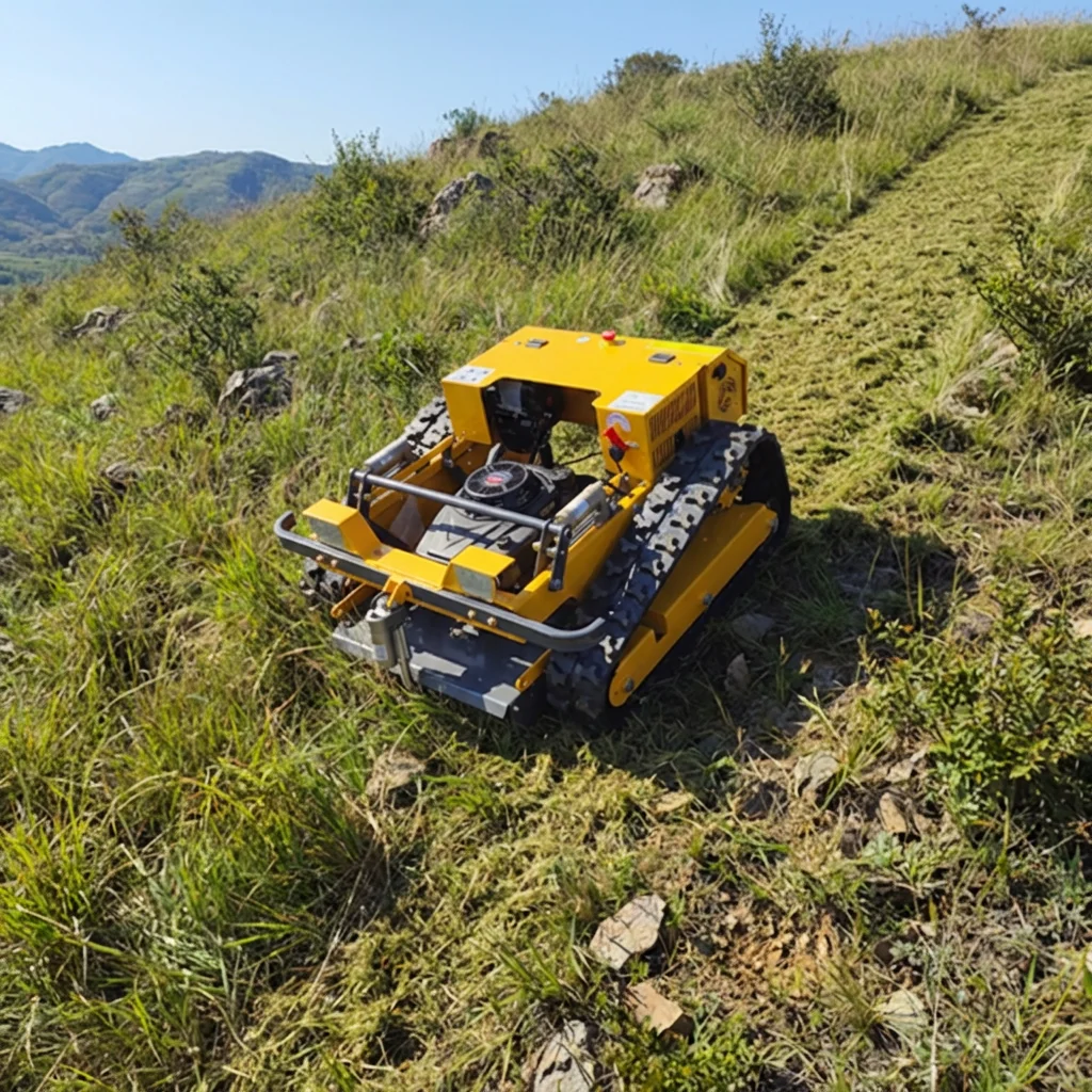 

High Efficiency Agricultural CE EPA Customized RC Zero Turn Self Propelled Mini Tractor Robot Remote Lawn Mower Smart