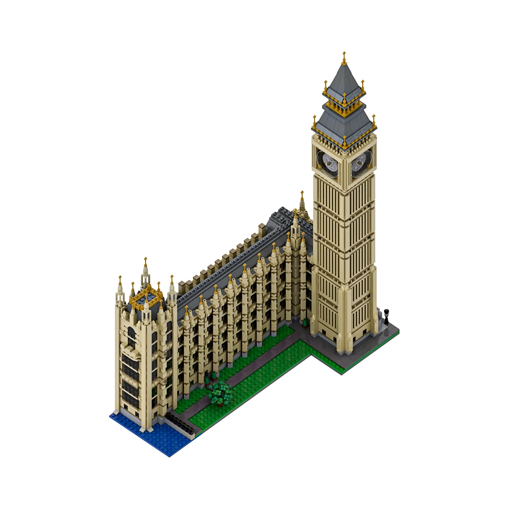 Gobricks MOC Big Ben Blocchi di costruzione modulari Modello Londra Big Ben Famosa Street View Architettura Mattoni Assemblaggio Giocattoli Regalo per bambini