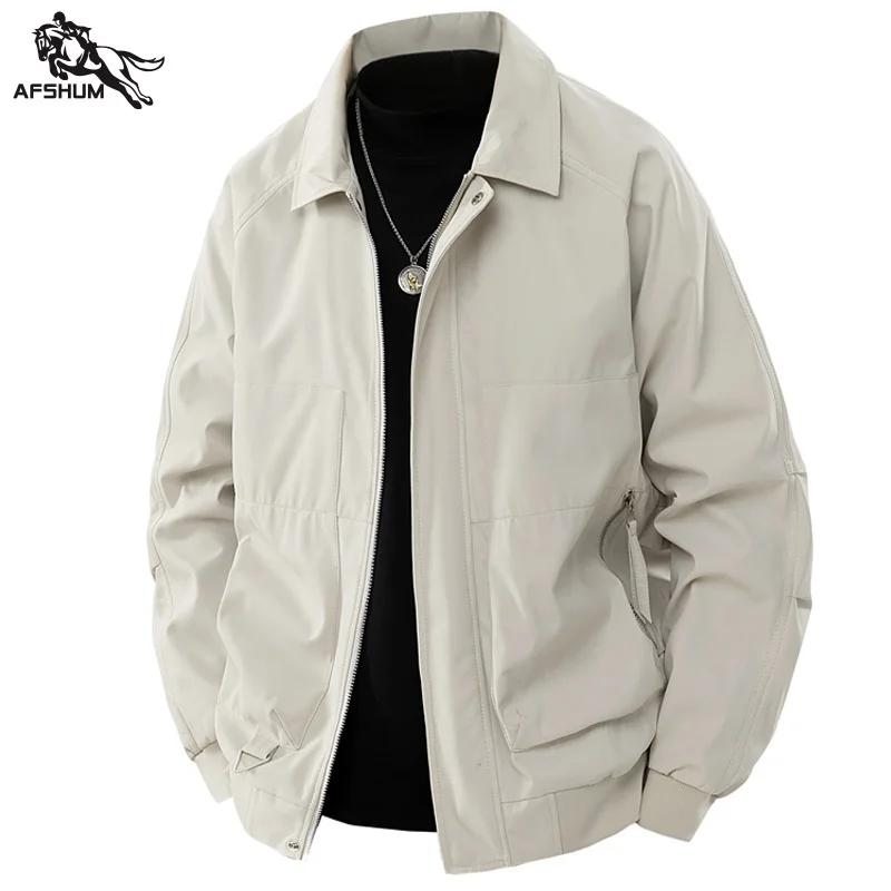 

Куртка мужская весна осень новая мужская куртка однотонные куртки спортивная ветровка молодежное повседневное пальто мужские деловые пальто размер M-5X