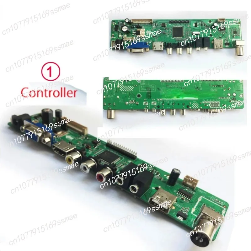 VGA AV USB ÁUDIO LCD Driver Board TV HDMIcontrollerV56 Controlador LCD universal