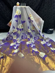 2025 Latest Brocade Lace Fabric High Quality African Lace Fabric Embroidery Jacquard Fabric for Wedding Sewing JMJ5726