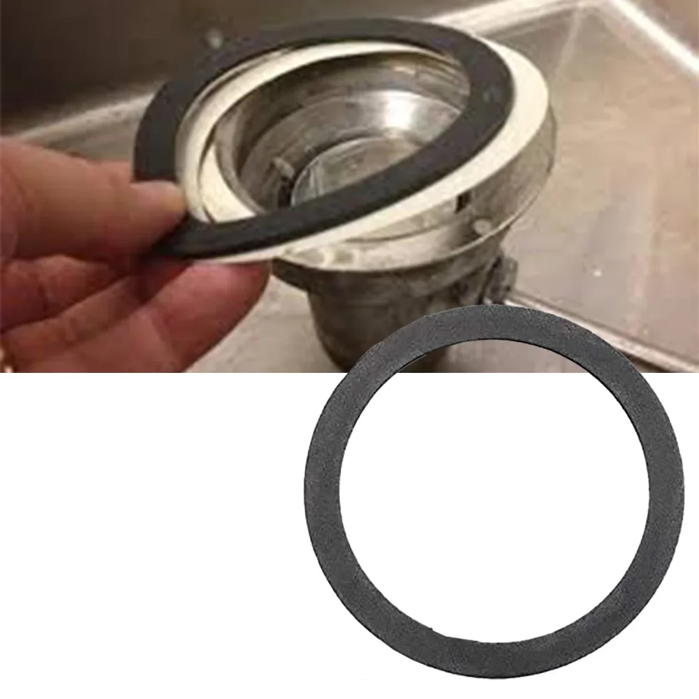 Brand New Easy To Use High-end Gasket Seal Ring 5pc Strainer Black Colour For 3-1/2 Inch Gasket Seal Ring Rubber Material 4.33in