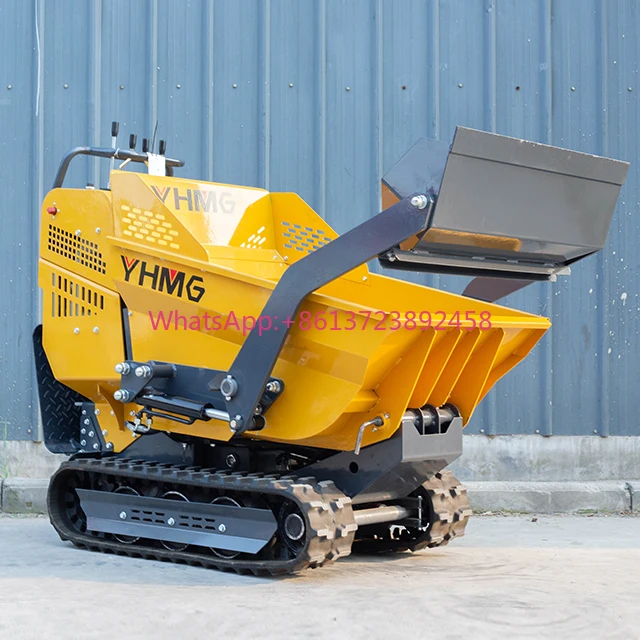 Diesel Engine Plus Power Garden Tilt and Lift YH-FD500 Crawler Motocarriola Cingolata Mini Dumper