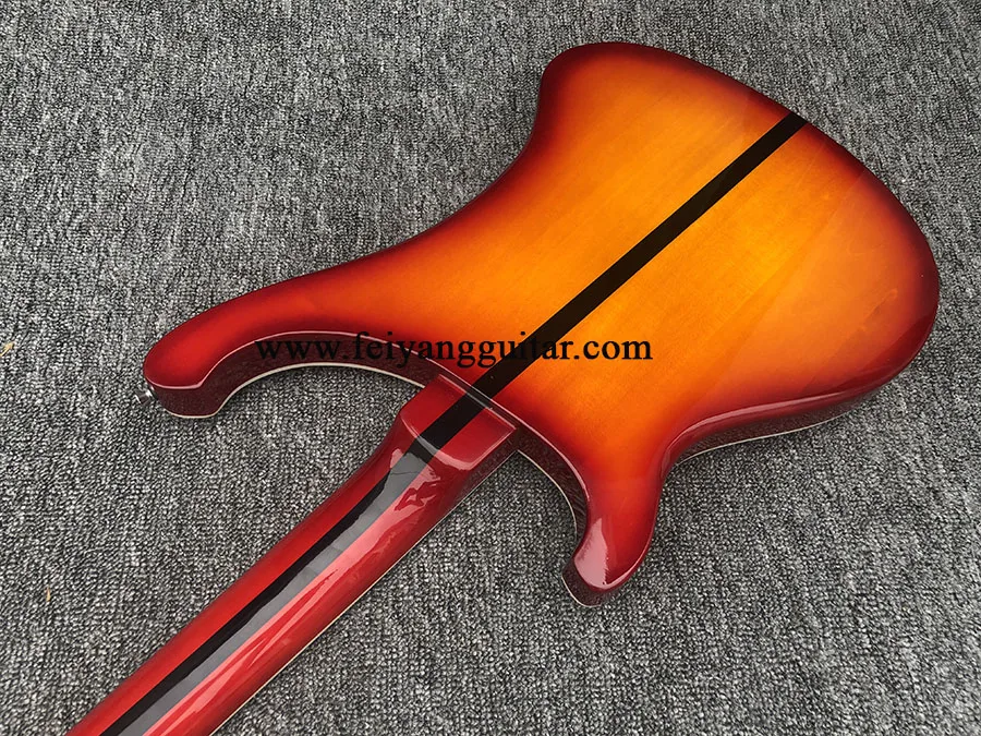 Electric Bass Guitar, 4003 4 Strings,Cherry Sunburst Color,Rosewood Fingerboard,High Quality, free shipping