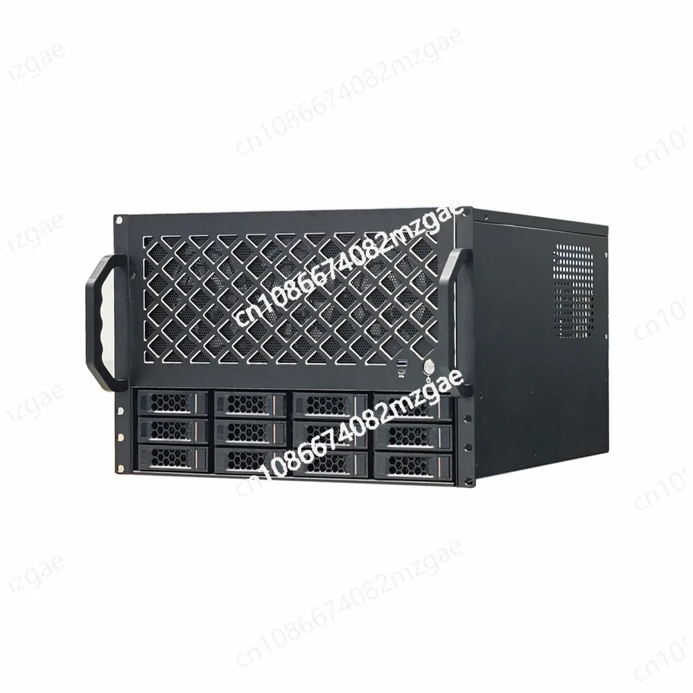 12-Disk for  NAS Chassis Rack Storage Server 360 Water Cooling Support for ATX Main Board  Power Full Height Card Slot