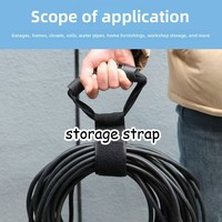 Heavy-duty Nylon Storage Strap With an Open-end Closure Design for Securely Organizing Garden Hoses and Garage Storage Organizer