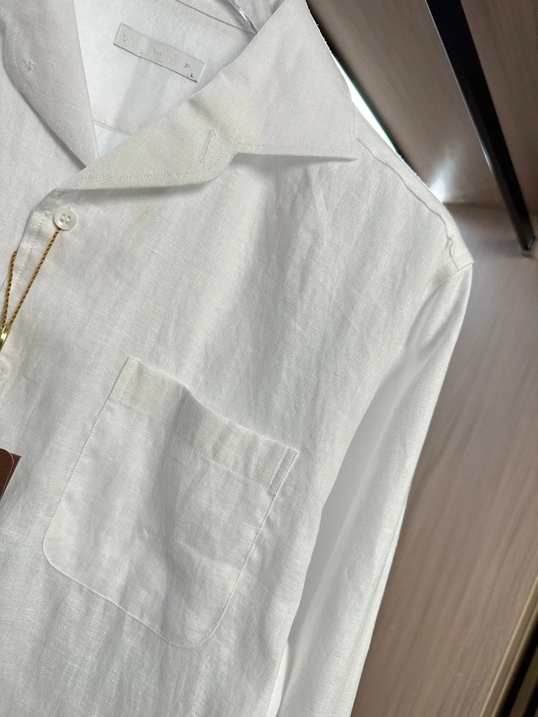 

LP Italian Old Money Style Cuban Collar Elegant Linen Long Sleeve Shirt