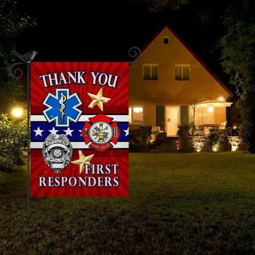 First Responder Garden Flag 18x12 **Show your thanks** Free Shipping US to US!