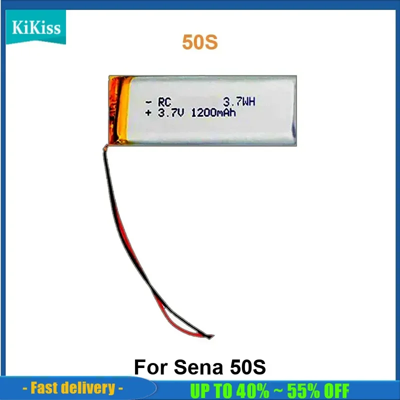 

Motorcycle Bluetooth Communication System Battery For Sena 50S 50S 1100mAh Real Capacity