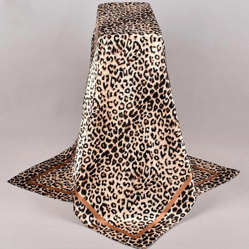 

Шелковый платок 90*90 см для женщин: модный дизайнерский шарф с красивыми цветами, мягкая атласная шаль, квадратный шелковый платок, шейный платок, головной убор