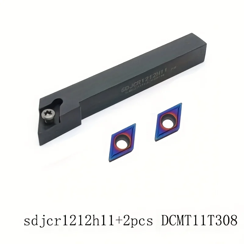 

SDJCR1212H11 Держатель твердосплавной вставки 10 шт. DCMT11T308 вставки Nanoblue Токарный инструмент с ЧПУ для прецизионной обработки